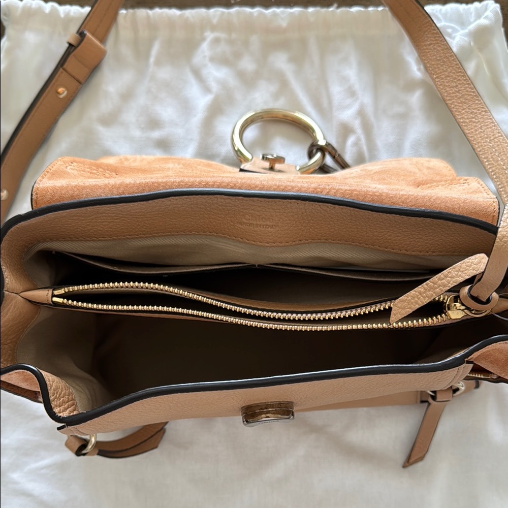Tan Leather Women's Bag - Picture 3 of 6